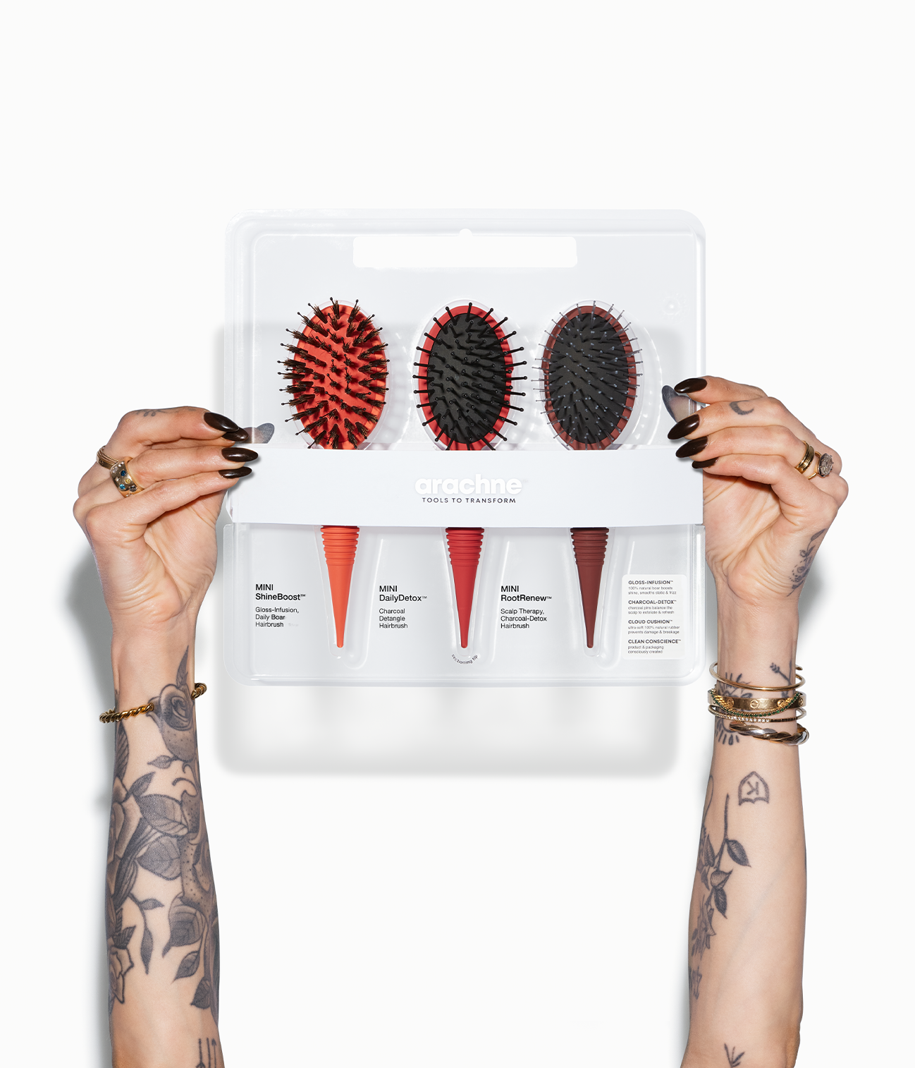 MINI BRUSH BUNDLE LIMITED EDITION TRIO in Burnt Cherry Flame, 3 Pcs