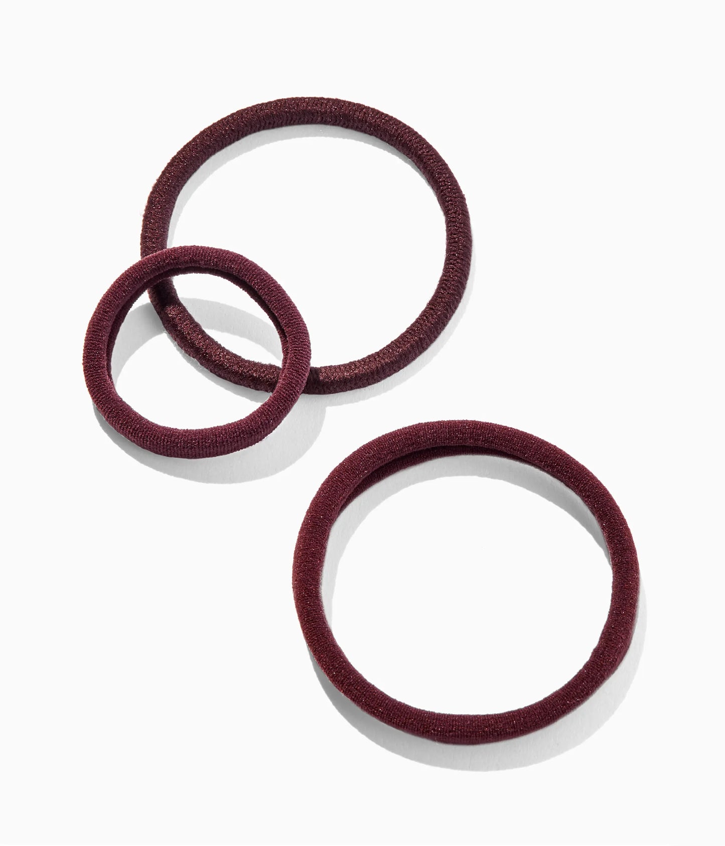 StretchDEFY™ Super-Soft & Hyper-Hold Hairties in Black Cherry, 12 Pcs