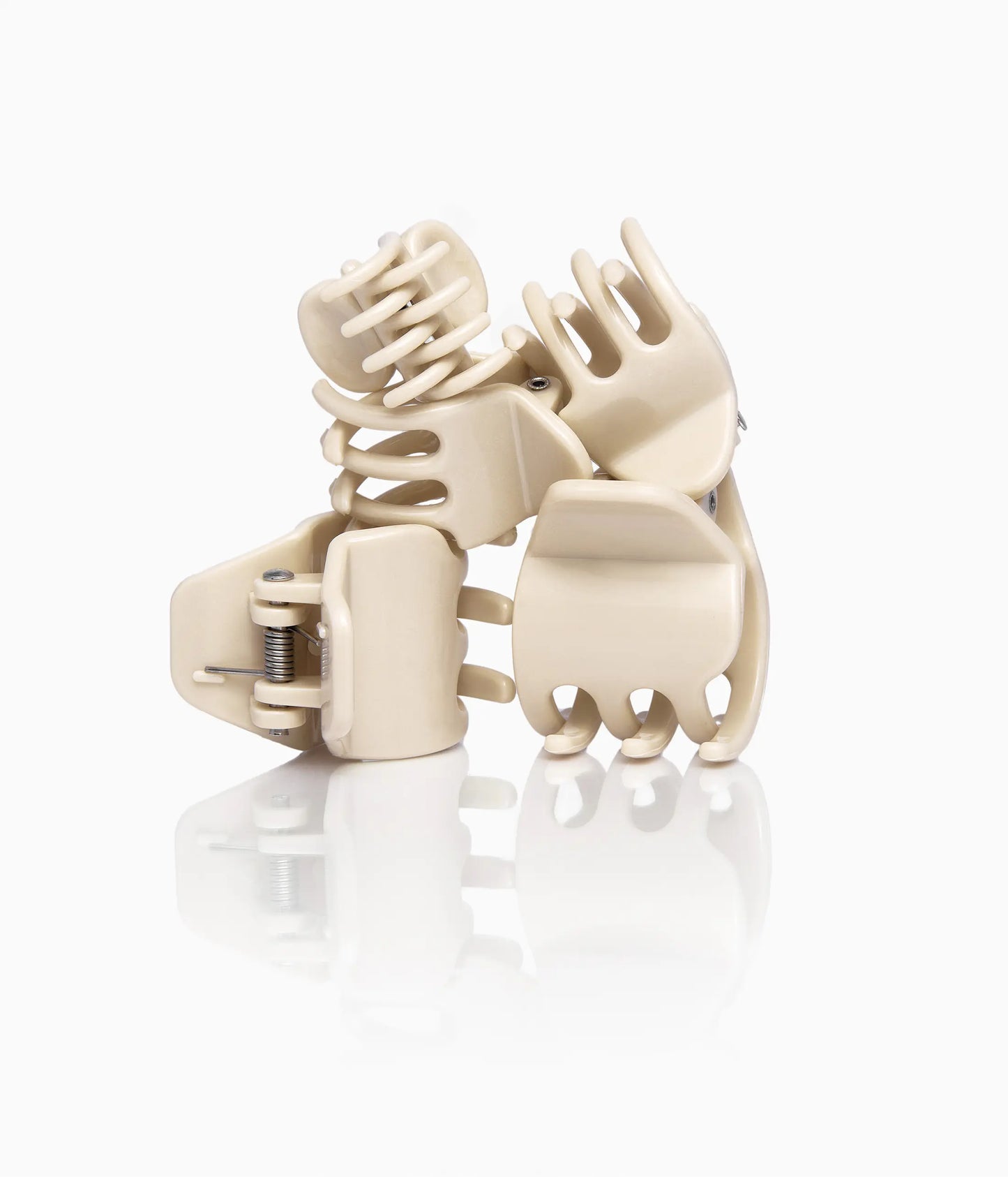 miniCLAWS™ Glossy Mini Claw Clips in Vanilla Chai, 6 Pcs
