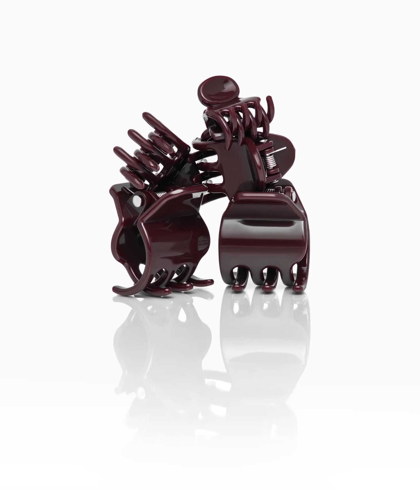 miniCLAWS™ Glossy Mini Claw Clips in Black Cherry, 6 Pcs