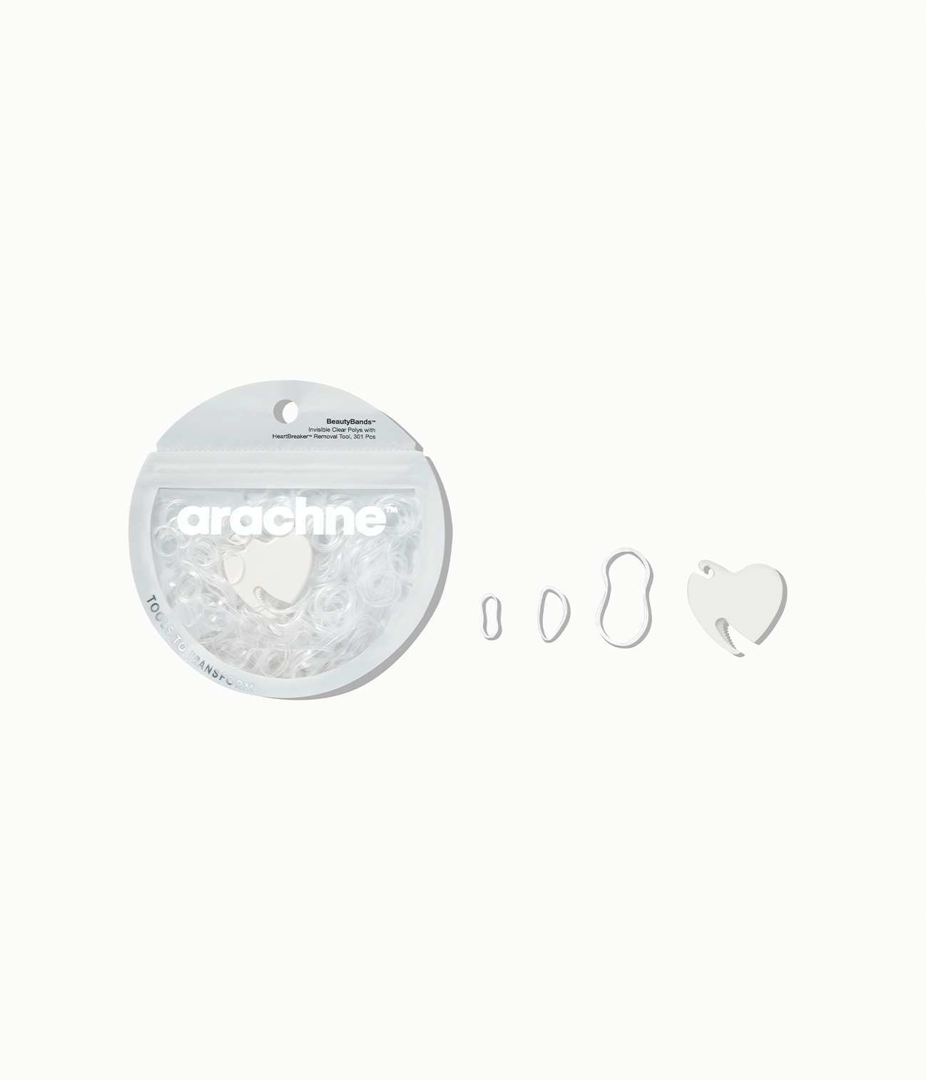 BeautyBands™ Invisible Black Polys with HeartBreaker™ Removal Tool, 301 Pcs