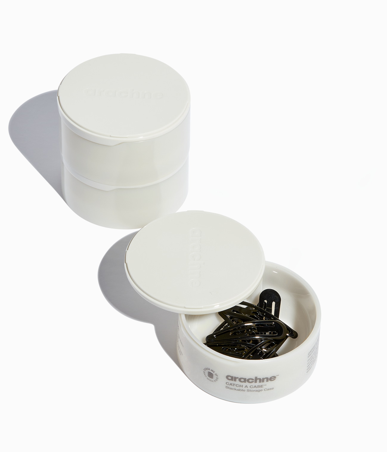 JELLIFY™ Jelly Snap Clips in All Black, 12 Pcs