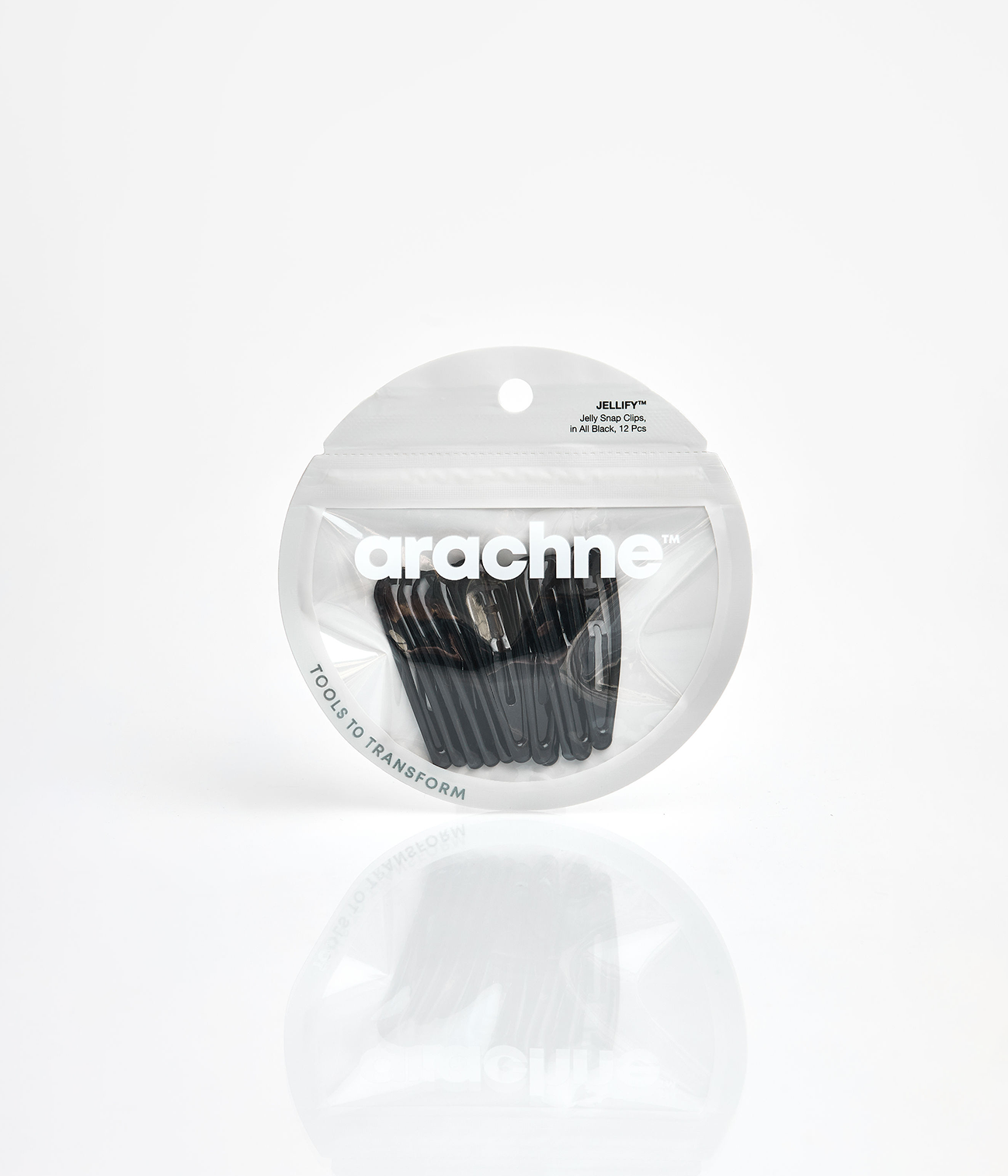 JELLIFY™ Jelly Snap Clips in All Black, 12 Pcs