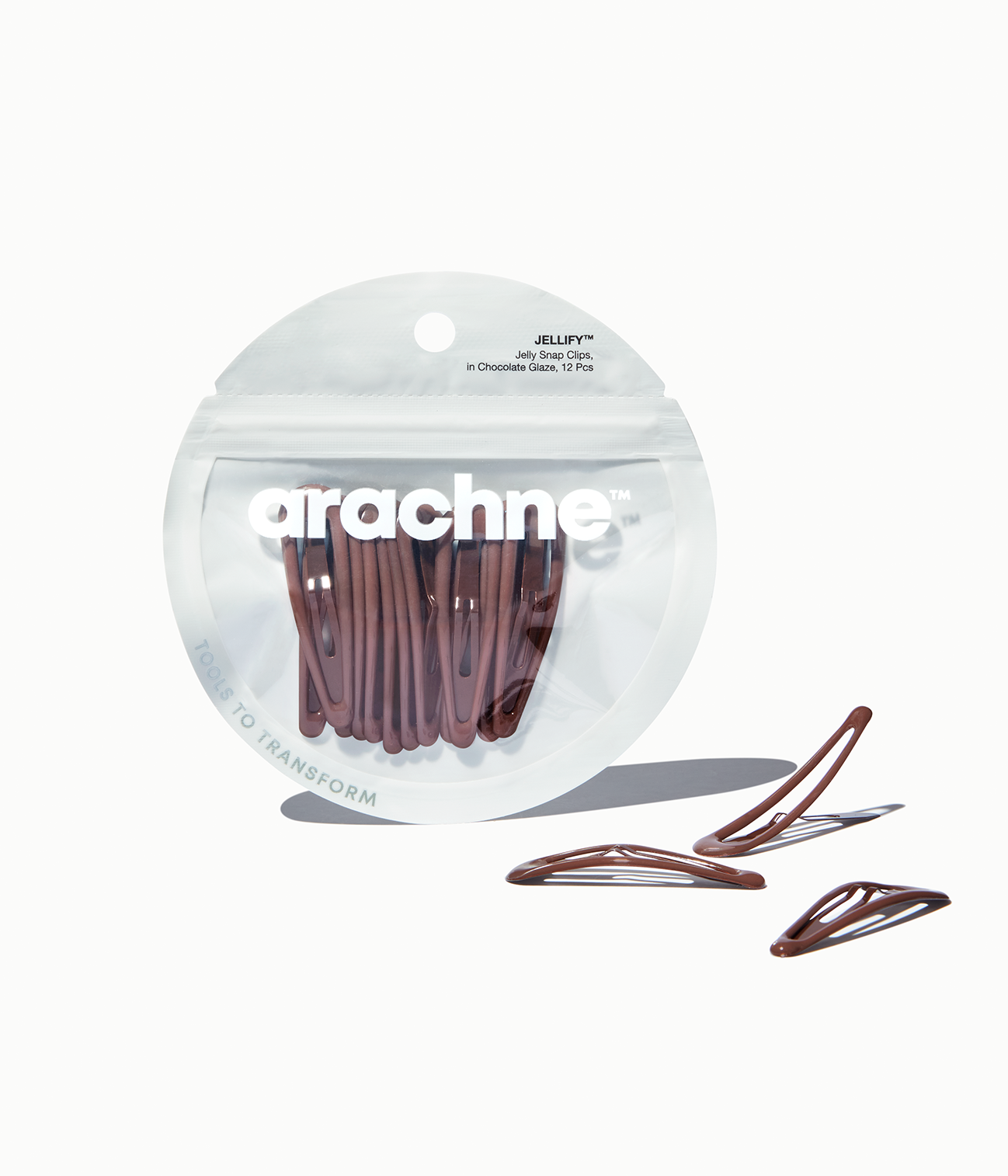 JELLIFY™ Jelly Snap Clips in Chocolate Glaze, 12 Pcs