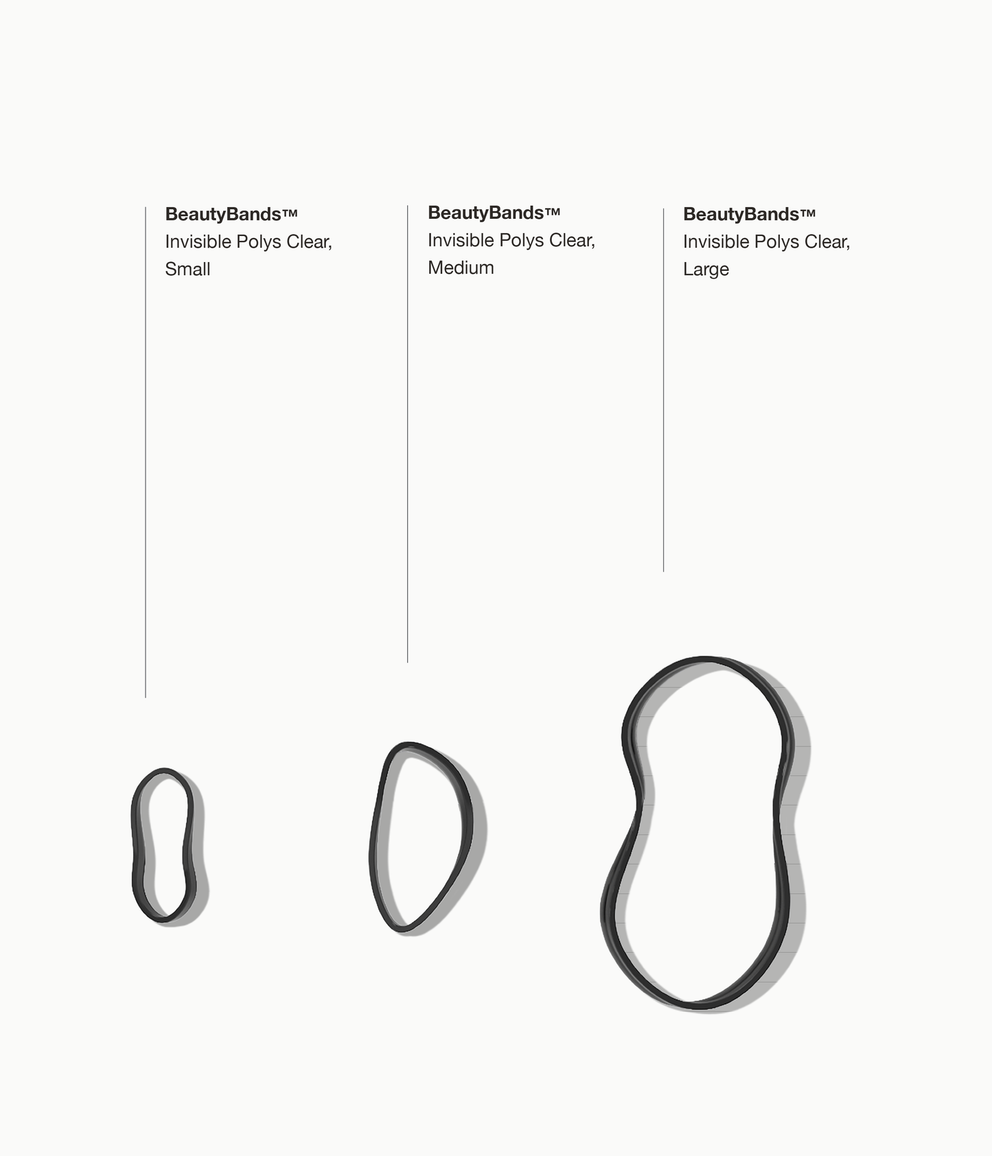 BeautyBands™ Invisible Black Polys with HeartBreaker™ Removal Tool, 301 Pcs