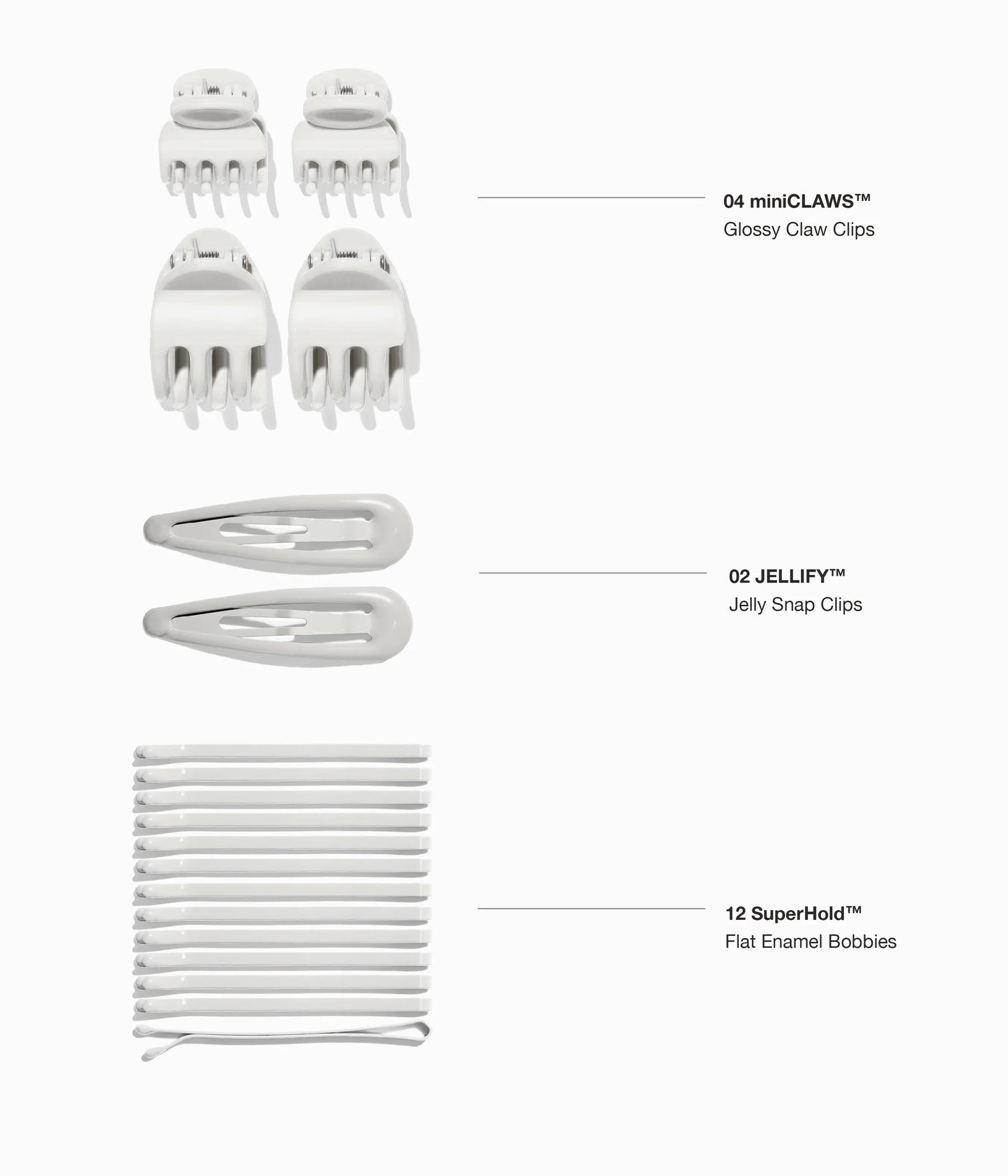L'UOVO™ The Everywhere Essentials Egg  in Silver Fox, 38 Pcs