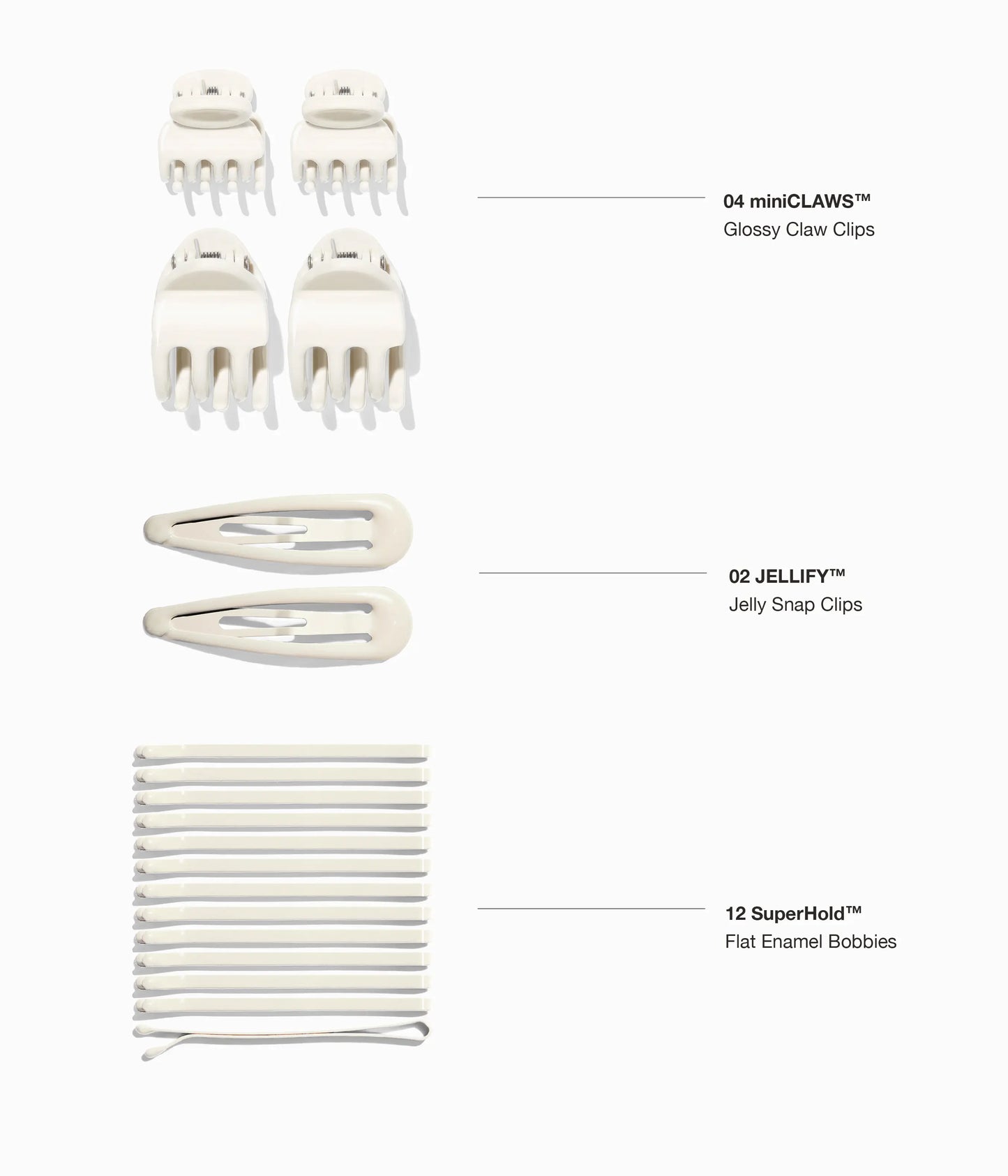 L'UOVO™ The Everywhere Essentials Egg  in Icy Platinum, 38 Pcs