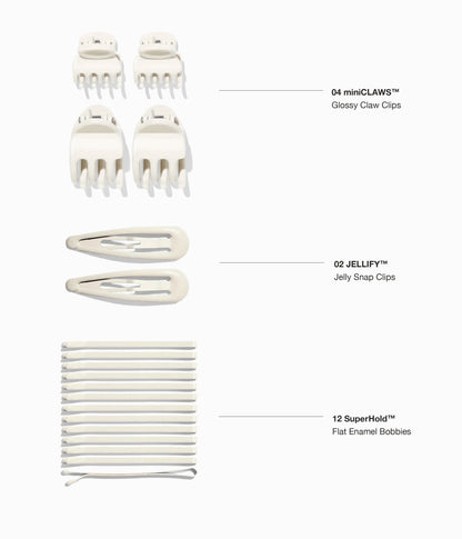 L'UOVO™ The Everywhere Essentials Egg  in Icy Platinum, 38 Pcs
