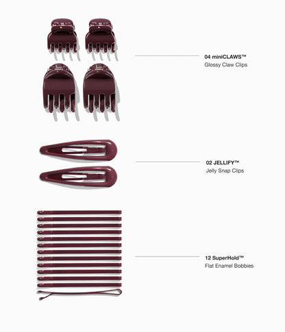 L'UOVO™ The Everywhere Essentials Egg  in Black Cherry, 38 Pcs