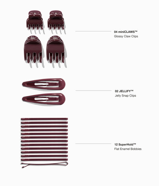 L'UOVO™ The Everywhere Essentials Egg  in Black Cherry, 38 Pcs