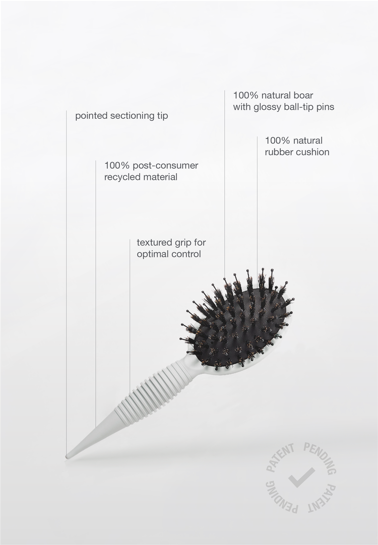 MINI ShineBoost™ GLOSS-INFUSION™ Daily Boar Hairbrush | Hair Brush MINI ShineBoost™ GLOSS-INFUSION™ Daily Boar Hairbrush | Hair Brush