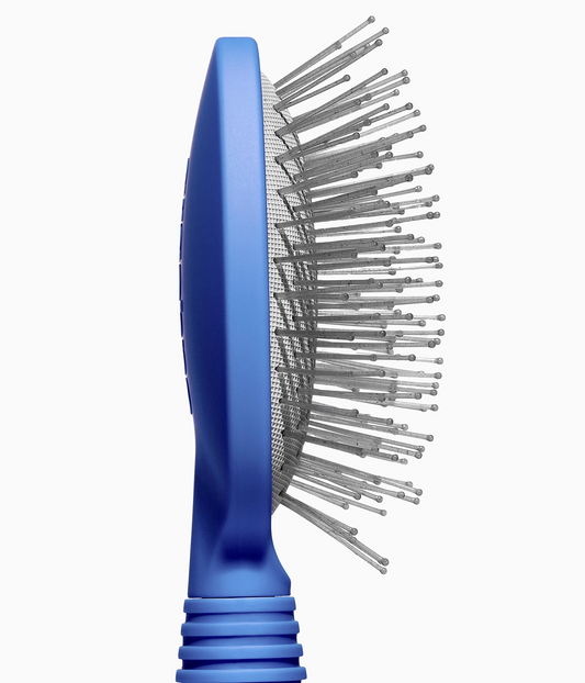 MINI RootRenew™ Scalp Therapy, Charcoal-Detox Hairbrush in Blue Curaçao