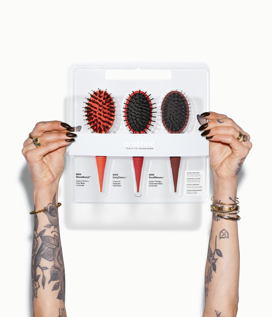 MINI BrushBundle LIMITED EDITION Trio  in Burnt Cherry Flame, 3 Pcs