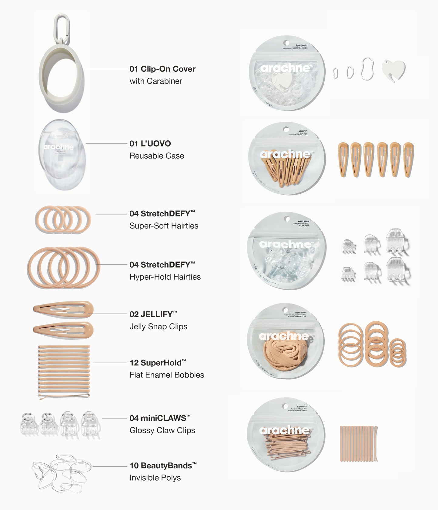 The Everywhere Essentials Egg + 5 Refills in Blonde Bombshell, 393 Pcs