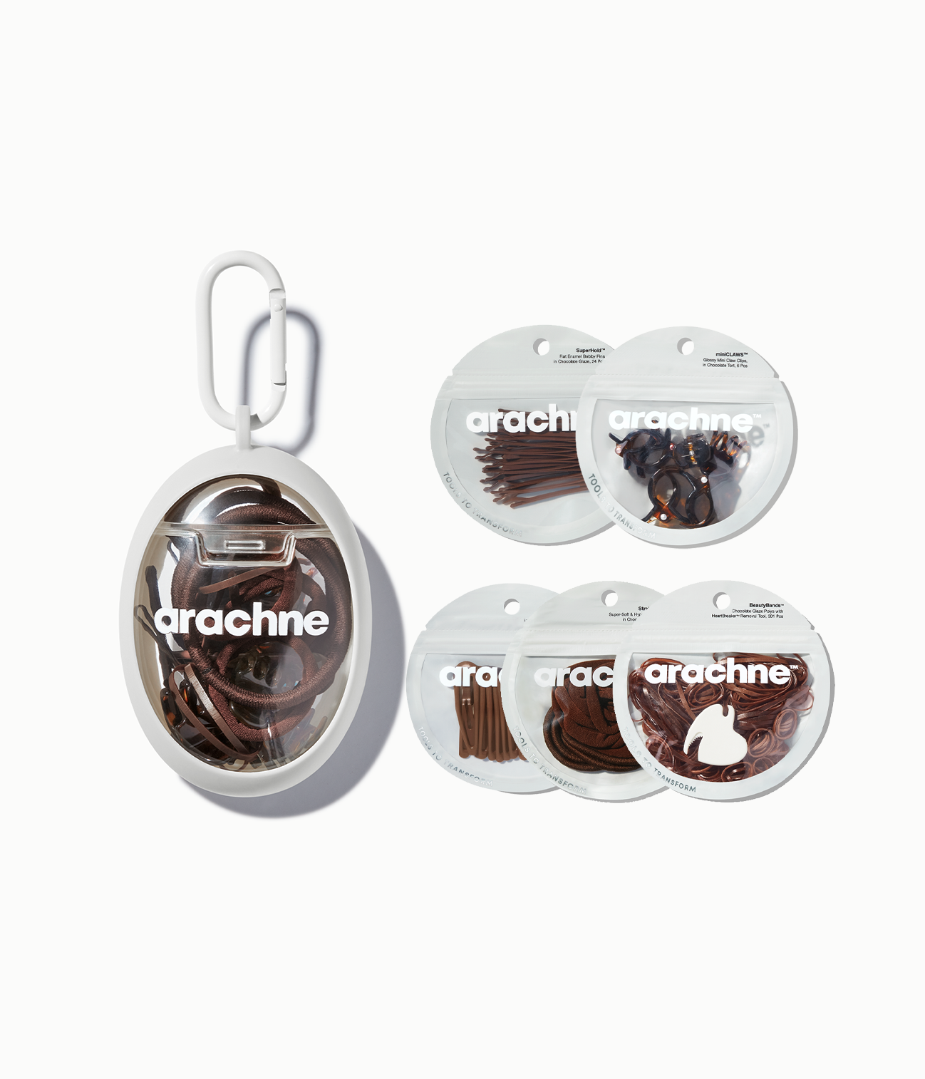 The Everywhere Essentials Egg + 5 Refills in Chocolate Glaze, 393 Pcs