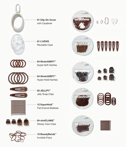 The Everywhere Essentials Egg + 5 Refills in Chocolate Glaze, 393 Pcs