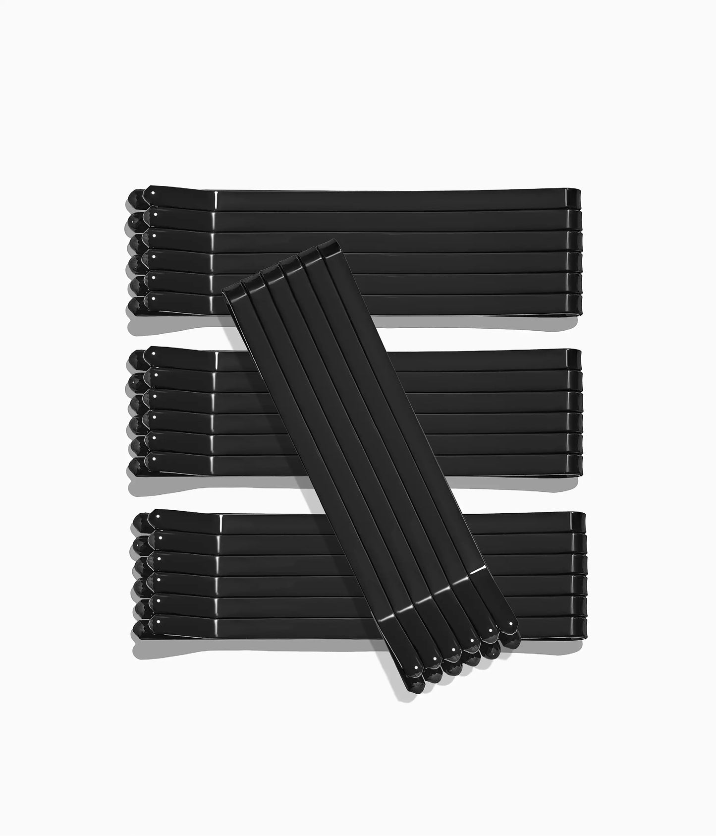 SuperHold™ Flat Enamel Bobby Pins in All Black, 24 Pcs