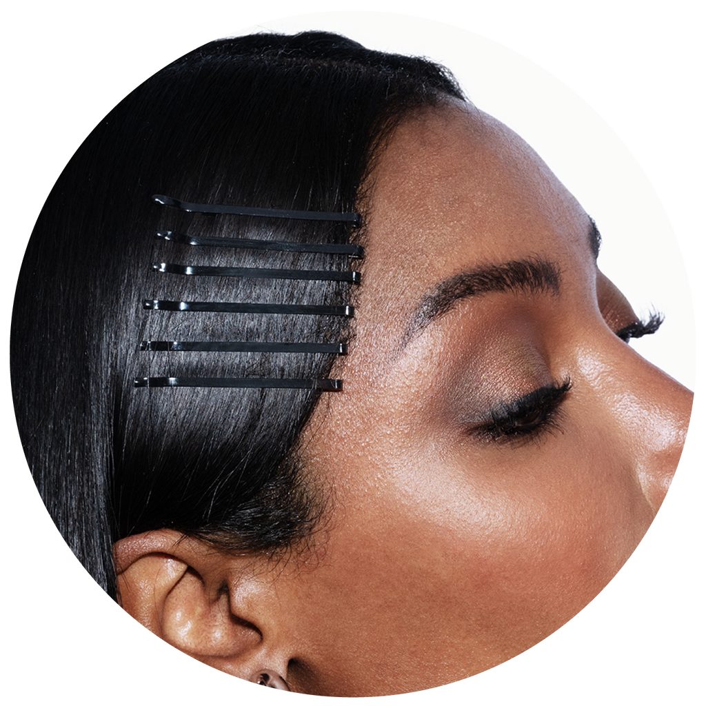 black hairtone image