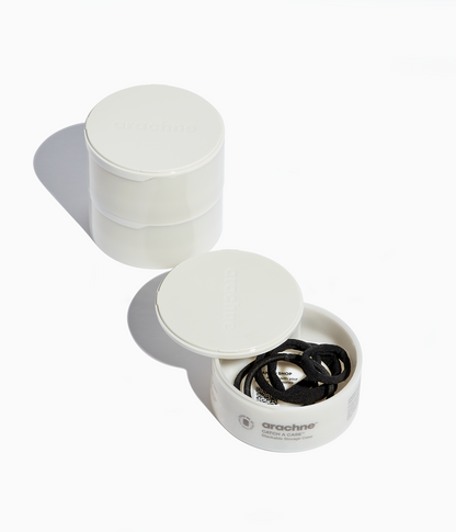 StretchDEFY™  Super-Soft & Hyper-Hold Hairties in All Black, 12 Pcs