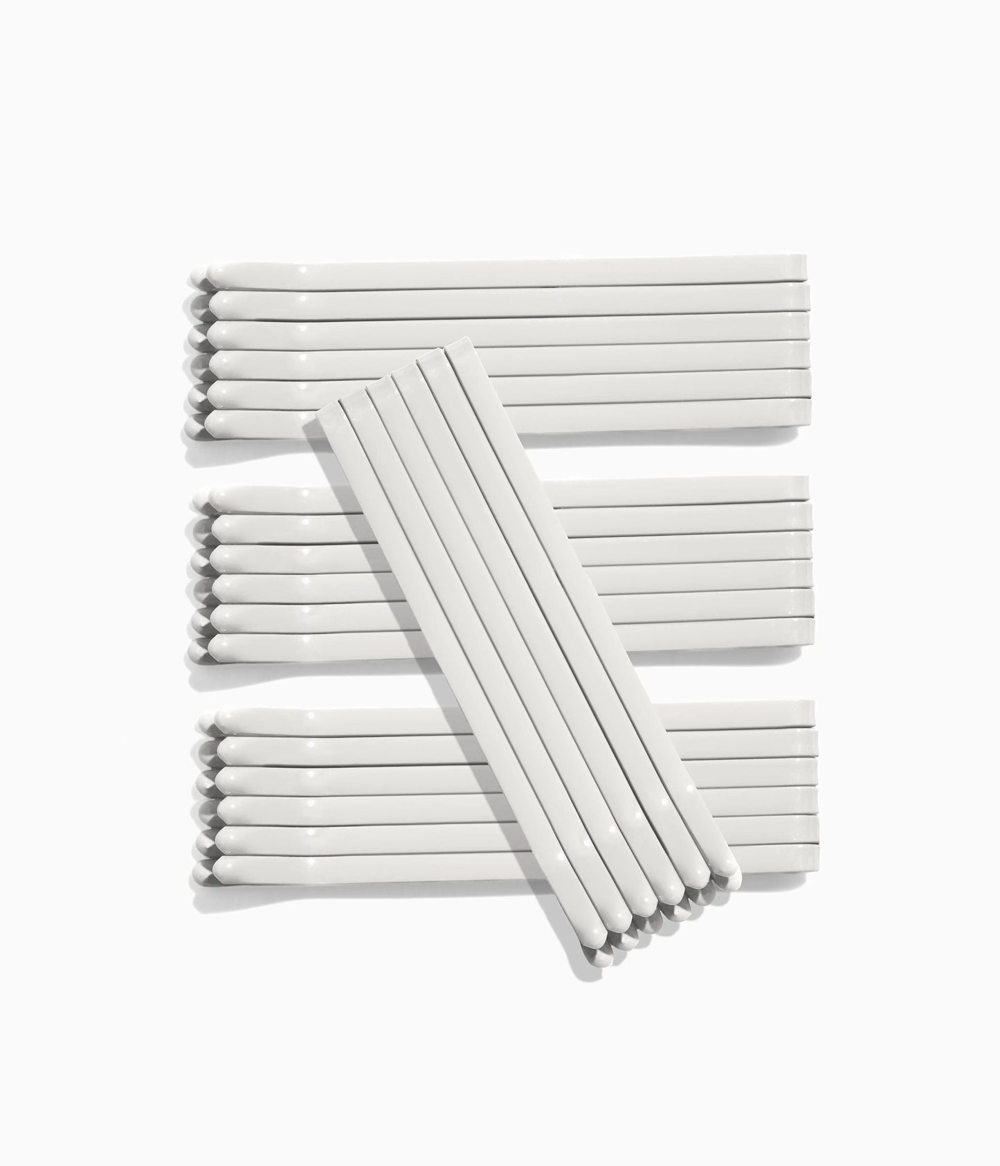 SuperHold™ Flat Enamel Bobby Pins in Silver Fox, 24 Pcs