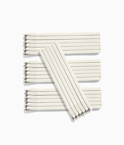 SuperHold™ Flat Enamel Bobby Pins Icy Platinum, 24 Pcs