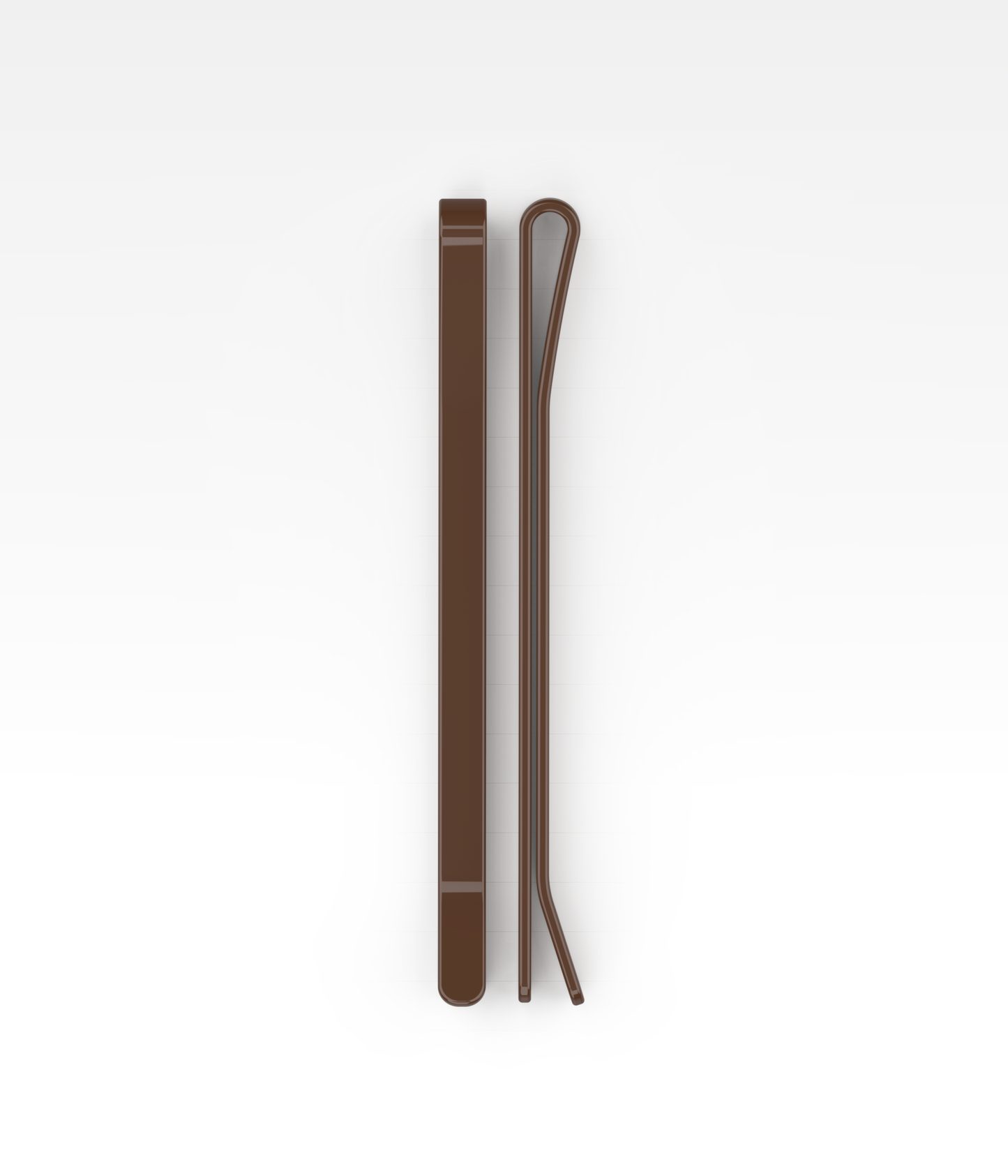 SuperHold™  Flat Enamel Bobby Pins in Chocolate Glaze, 24 Pcs
