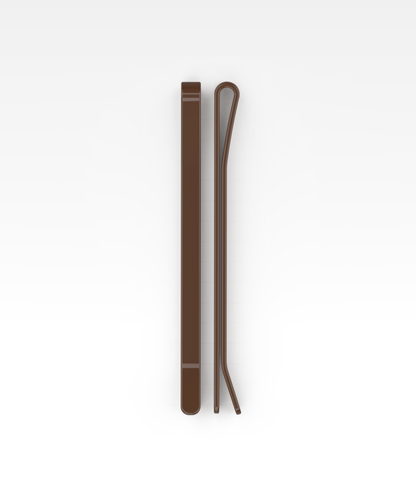 SuperHold™  Flat Enamel Bobby Pins in Chocolate Glaze, 24 Pcs