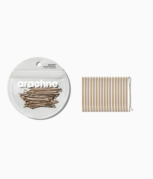 SuperHold™ Flat Enamel Bobby Pins  in Hazelnut Honey, 24 Pcs