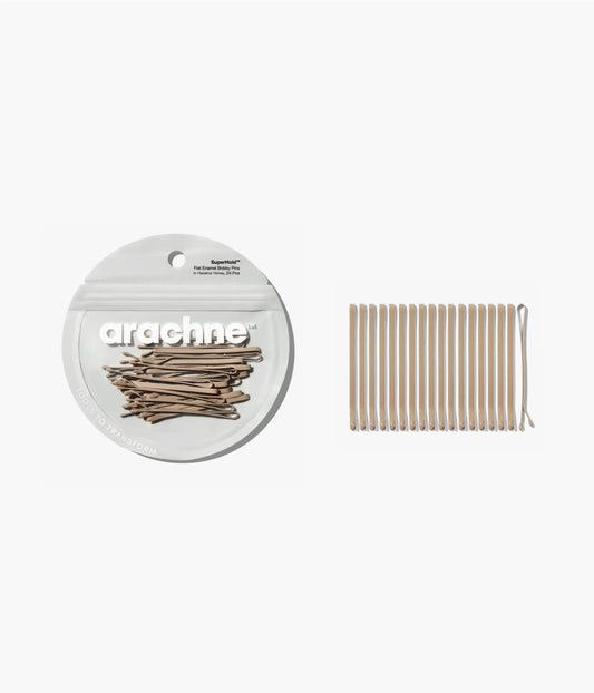 SuperHold™ Flat Enamel Bobby Pins  in Hazelnut Honey, 24 Pcs