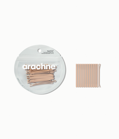 SuperHold™  Flat Enamel Bobby Pins in Chocolate Glaze, 24 Pcs
