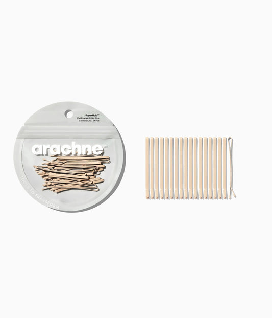 SuperHold™ Flat Enamel Bobby Pins in Vanilla Chai, 24 Pcs