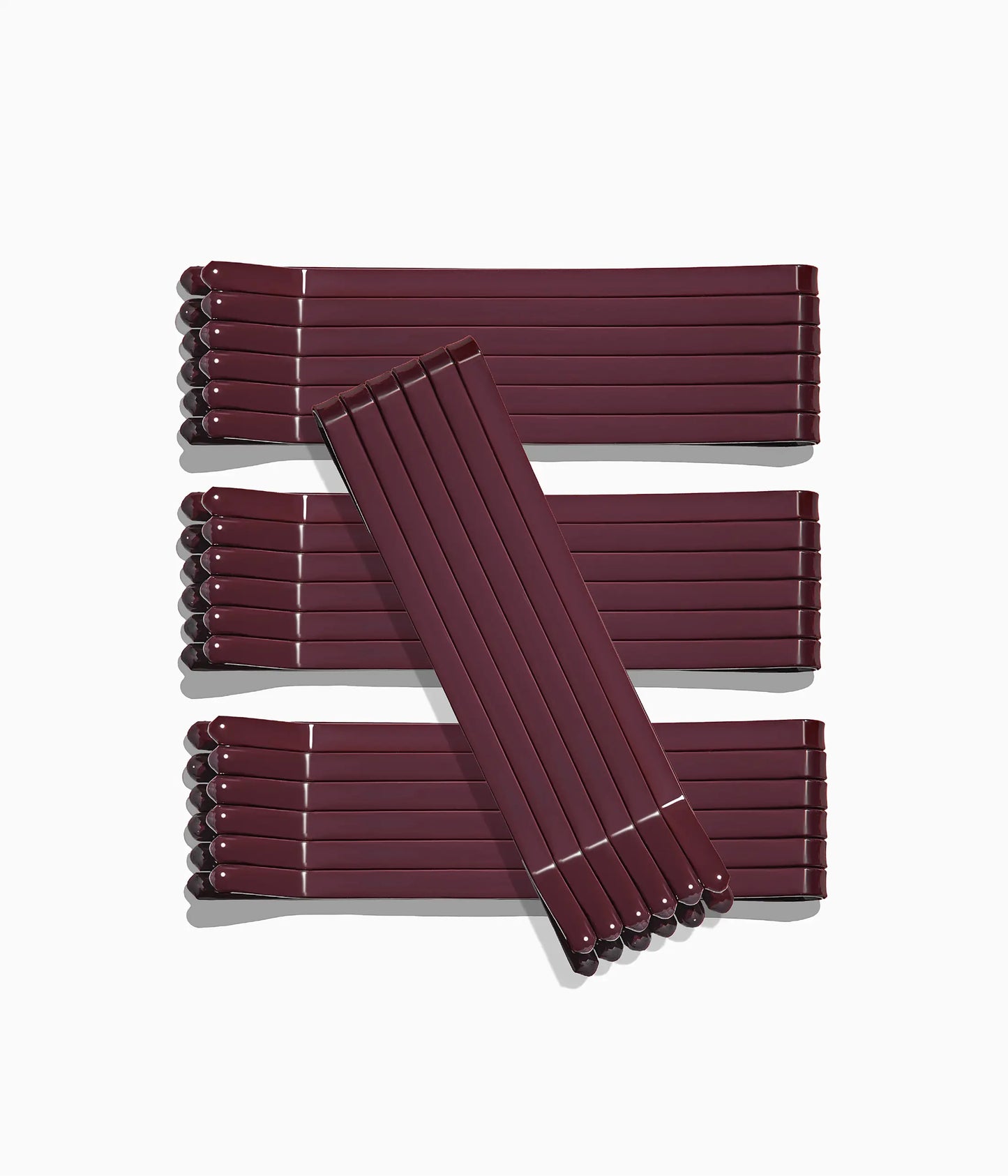 SuperHold™ Flat Enamel Bobby Pins in Black Cherry, 24 Pcs