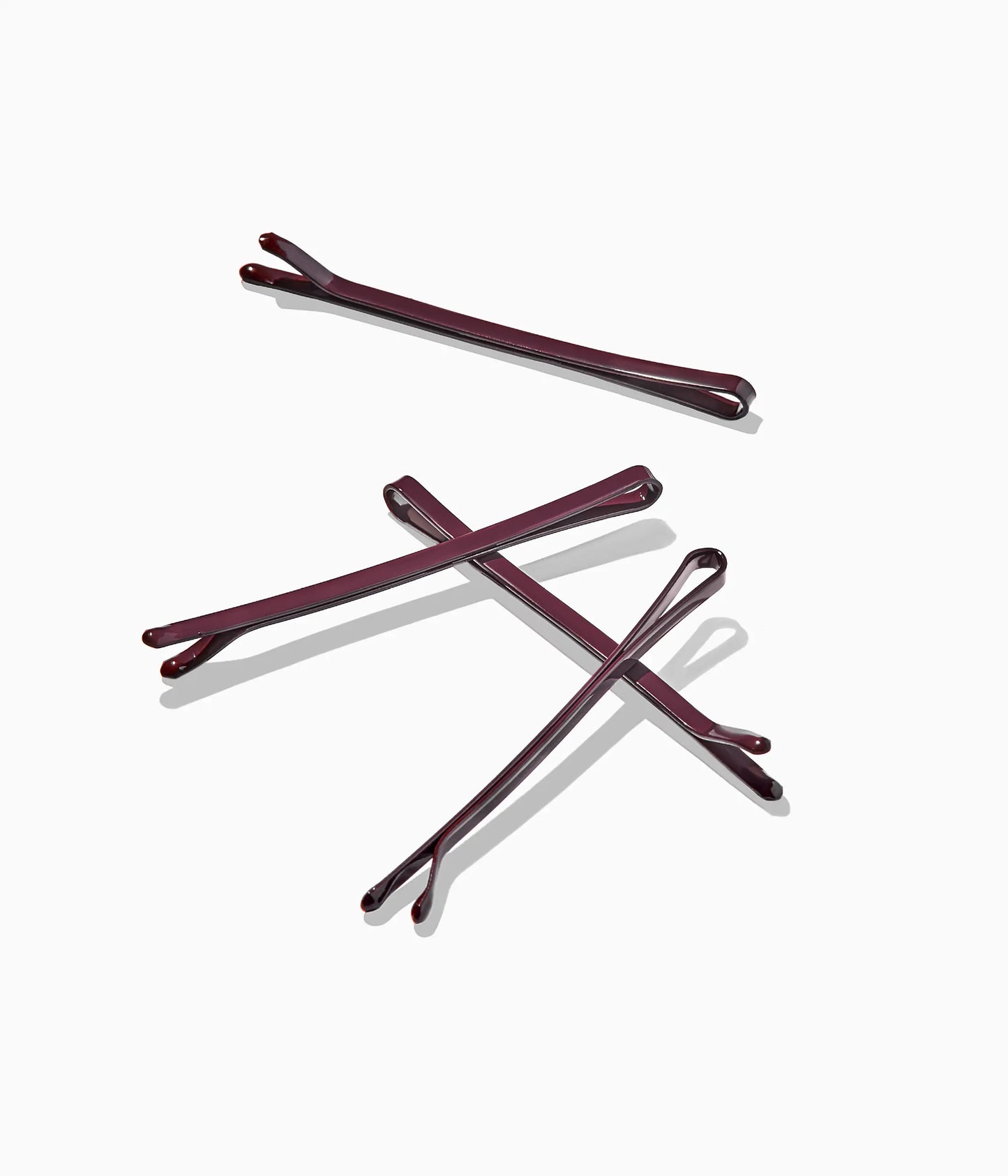 SuperHold™ Flat Enamel Bobby Pins in Black Cherry, 24 Pcs