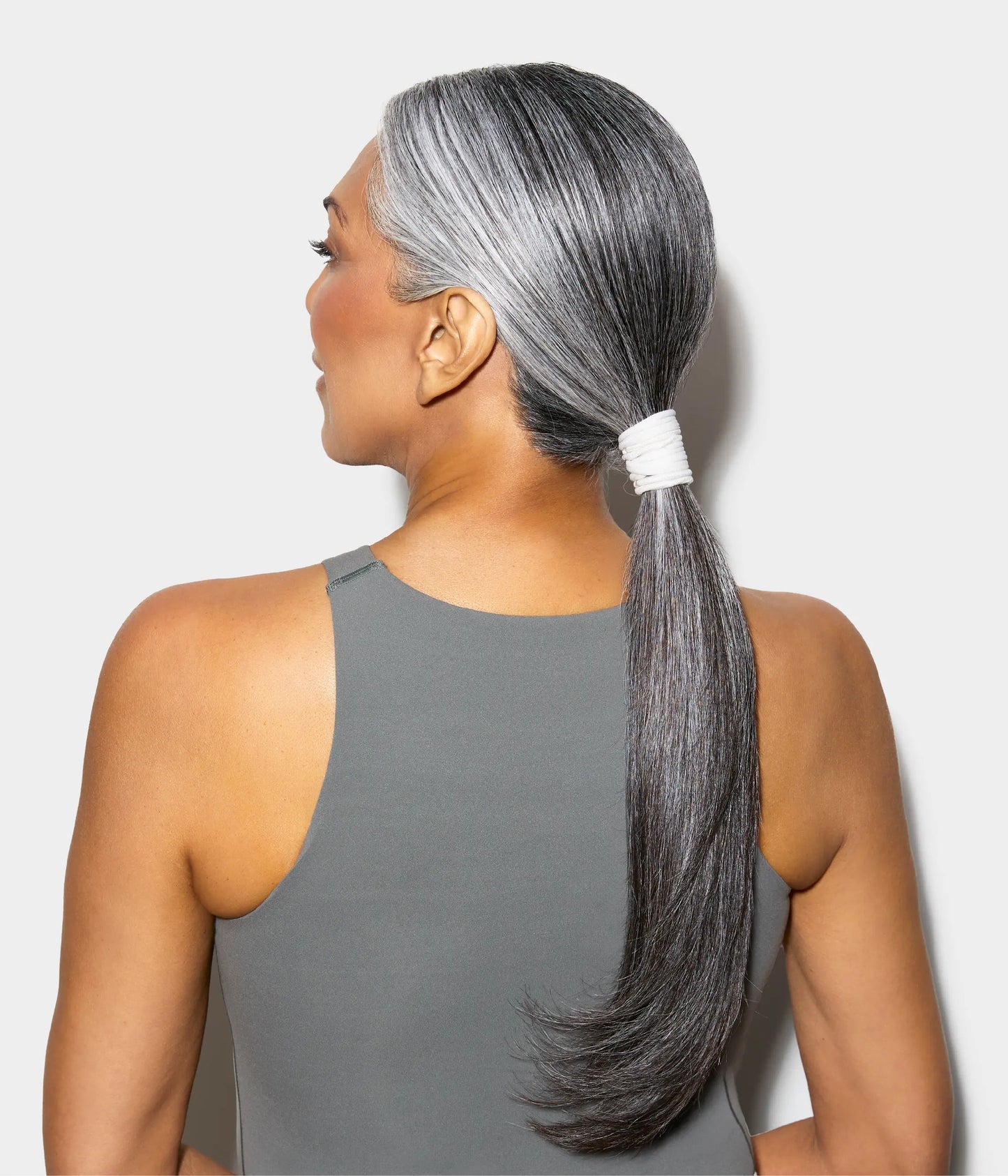 StretchDEFY™ Super-Soft & Hyper-Hold  Hairties in Silver Fox, 12 Pcs