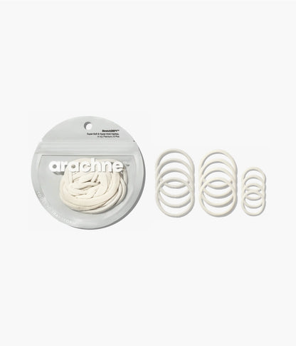 StretchDEFY™ Super-Soft & Hyper-Hold  Hairties in Icy Platinum, 12 Pcs