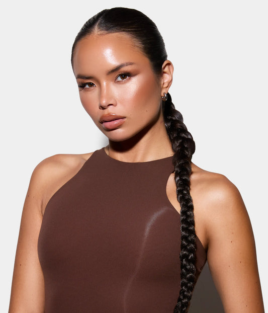 StretchDEFY™ Super-Soft & Hyper-Hold  Hairties in Glossy Espresso, 12 Pcs