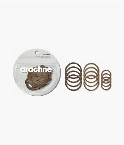 StretchDEFY™ Super-Soft & Hyper-Hold  Hairties in Hazelnut Honey, 12 Pcs