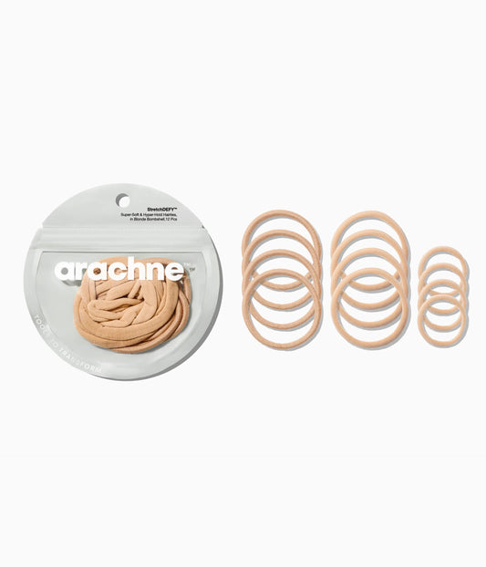 StretchDEFY™  Super-Soft & Hyper-Hold Hairties in Blonde Bombshell, 12 Pcs