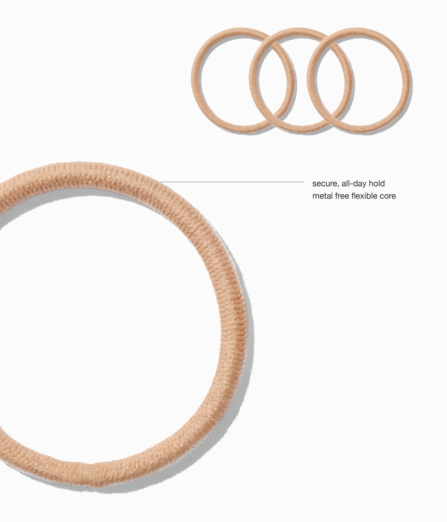 StretchDEFY™  Super-Soft & Hyper-Hold Hairties in Blonde Bombshell, 12 Pcs