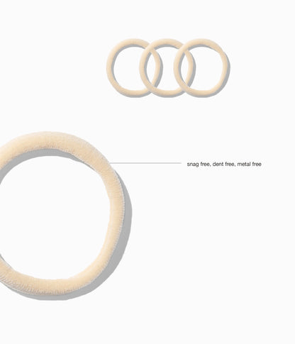 StretchDEFY™ Super-Soft & Hyper-Hold  Hairties in Vanilla Chai, 12 Pcs