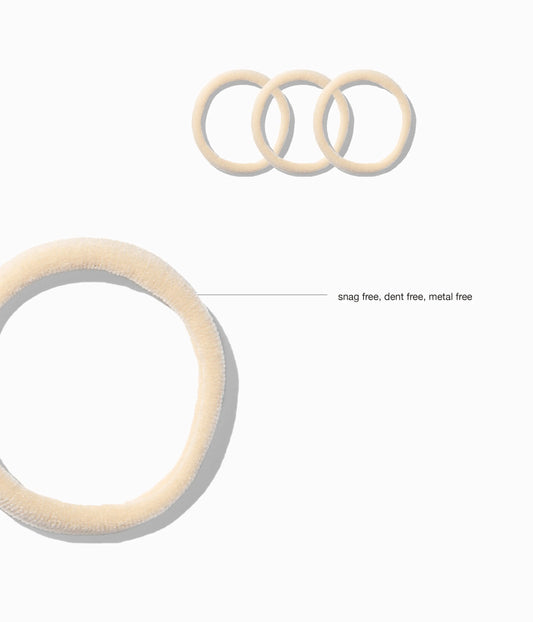 StretchDEFY™ Super-Soft & Hyper-Hold  Hairties in Vanilla Chai, 12 Pcs