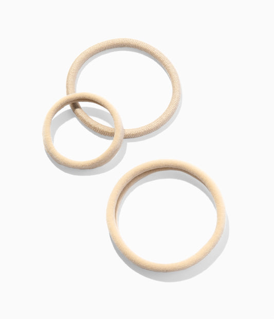 StretchDEFY™ Super-Soft & Hyper-Hold  Hairties in Vanilla Chai, 12 Pcs