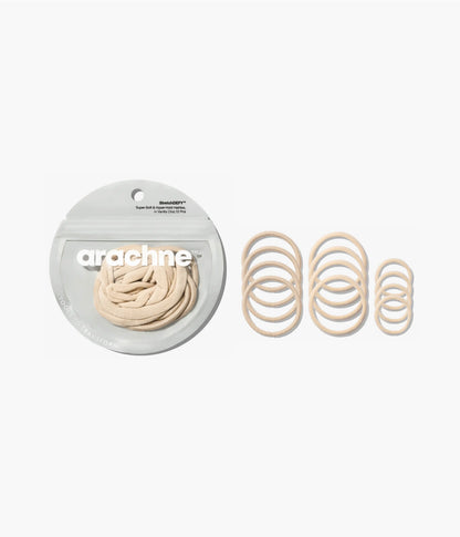 StretchDEFY™ Super-Soft & Hyper-Hold  Hairties in Vanilla Chai, 12 Pcs