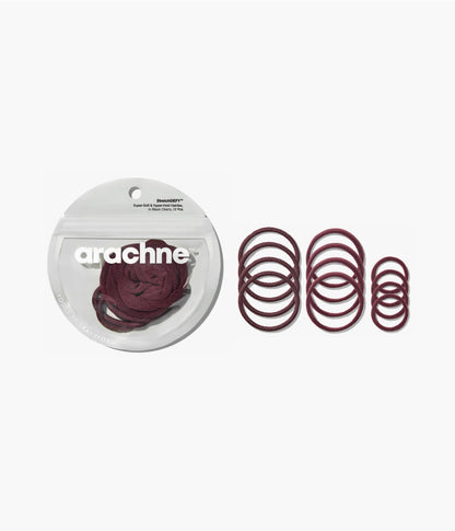 StretchDEFY™ Super-Soft & Hyper-Hold  Hairties in Black Cherry, 12 Pcs