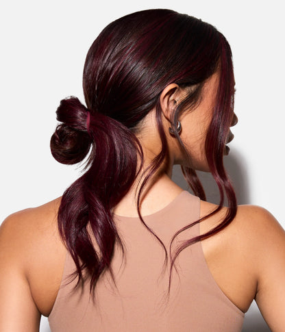 StretchDEFY™ Super-Soft & Hyper-Hold  Hairties in Black Cherry, 12 Pcs