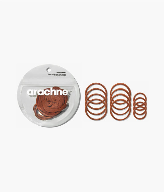 StretchDEFY™ Super-Soft & Hyper-Hold  Hairties in Ginger Root, 12 Pcs
