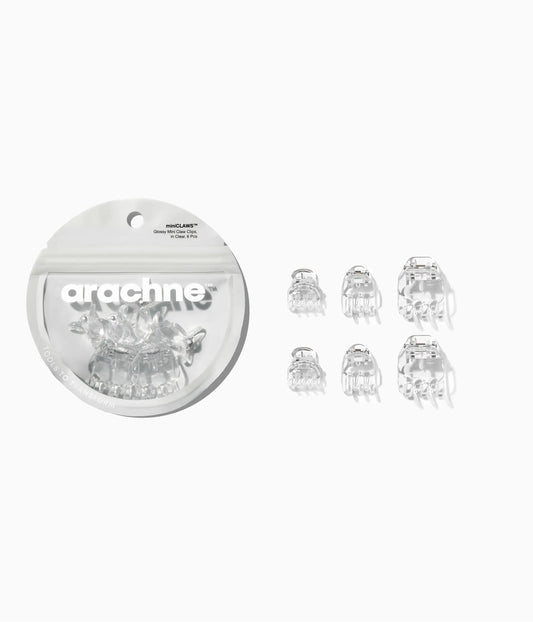 miniCLAWS™ Glossy Mini Claw Clips in Clear,  6 Pcs