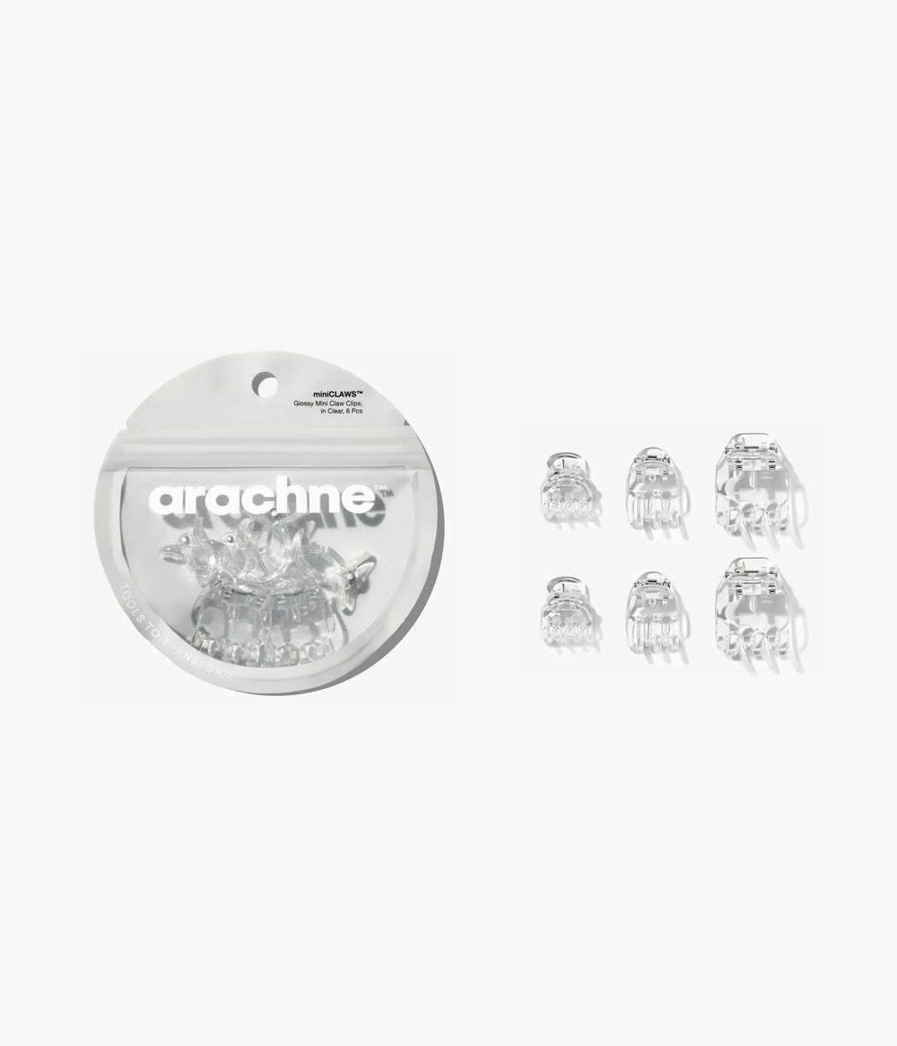 miniCLAWS™ Glossy Mini Claw Clips in Clear,  6 Pcs
