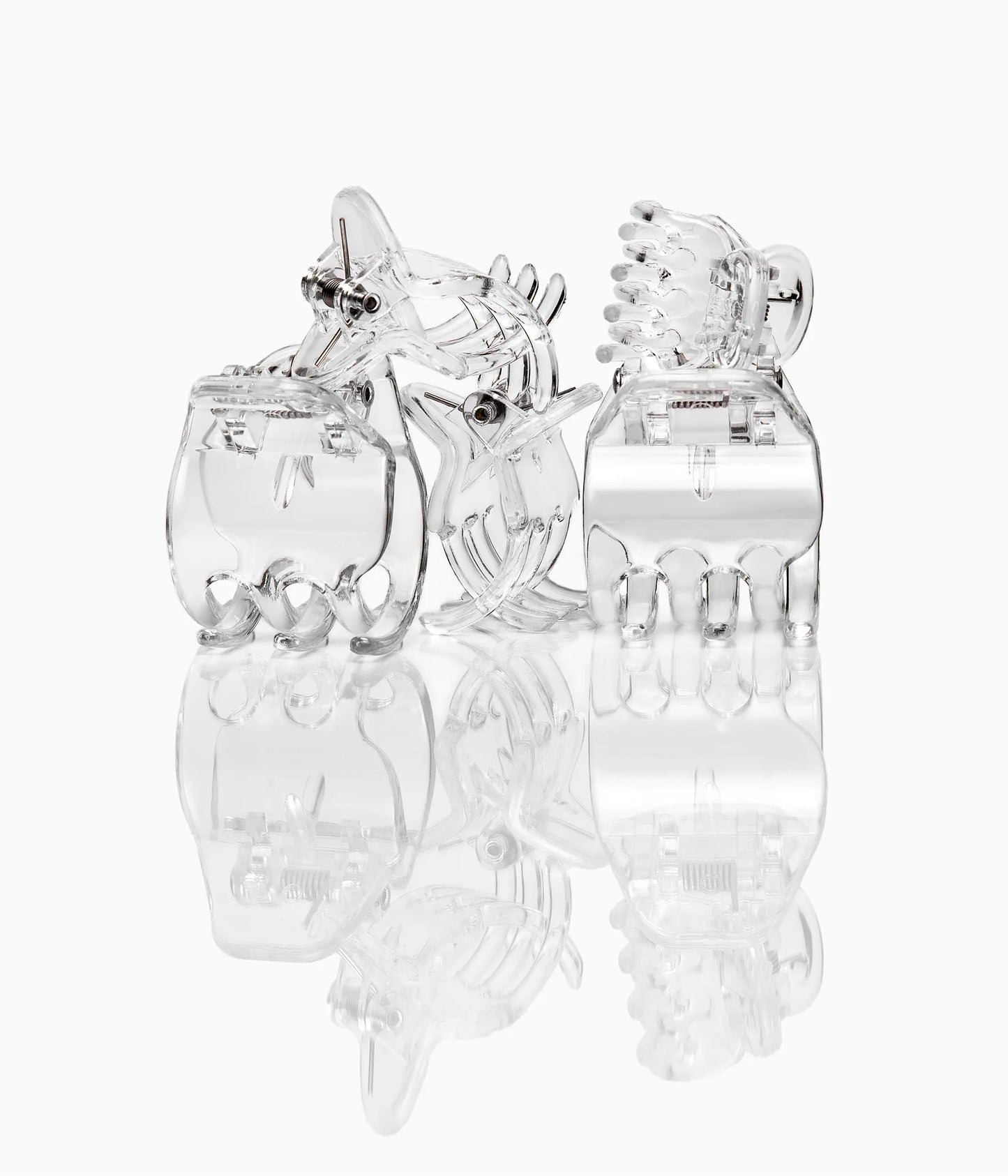 miniCLAWS™ Glossy Mini Claw Clips in Clear,  6 Pcs