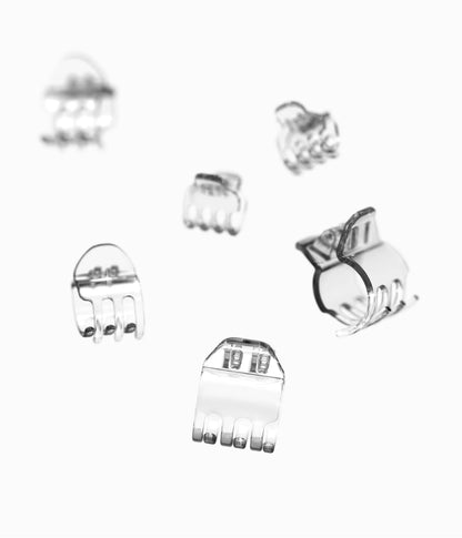 miniCLAWS™ Glossy Mini Claw Clips in Clear,  6 Pcs